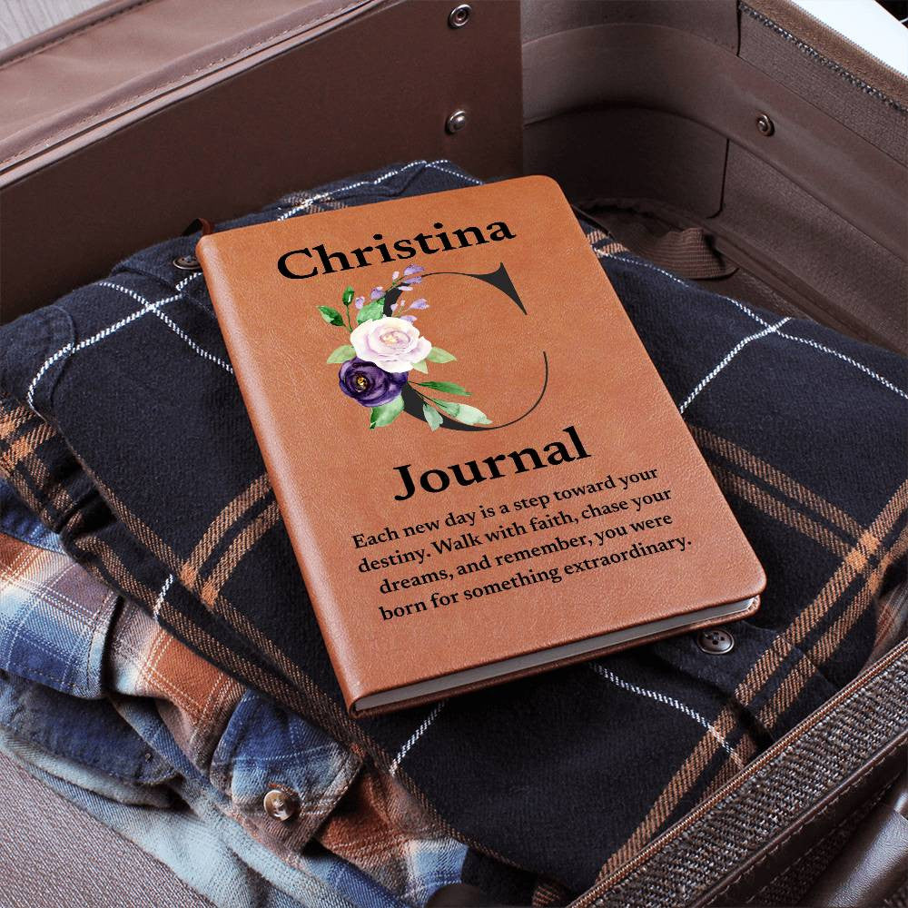 Personalized Diary Vegan Leather Journal (v2)
