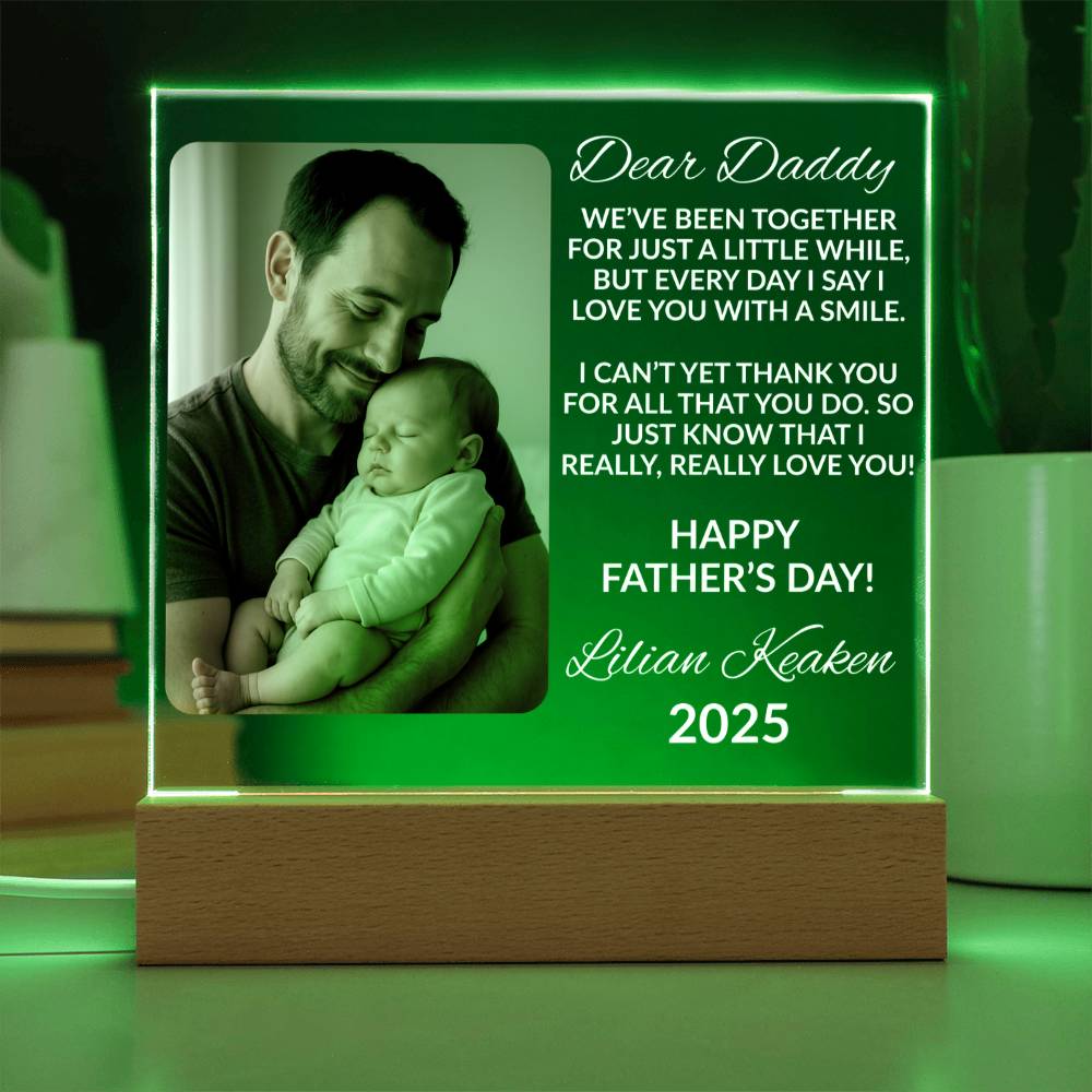 Father’s Day Gift – Custom Photo Acrylic Plaque
