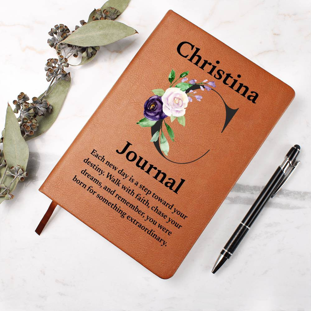 Personalized Diary Vegan Leather Journal (v2)