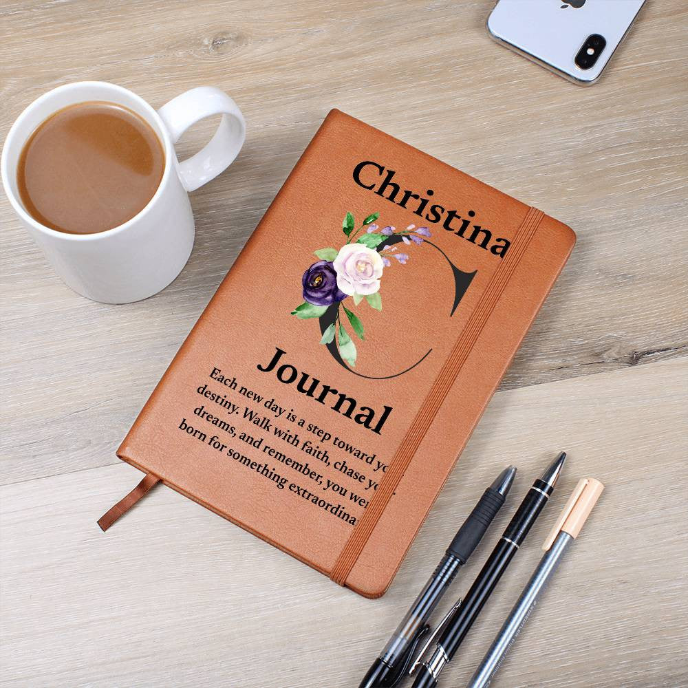 Personalized Diary Vegan Leather Journal (v2)