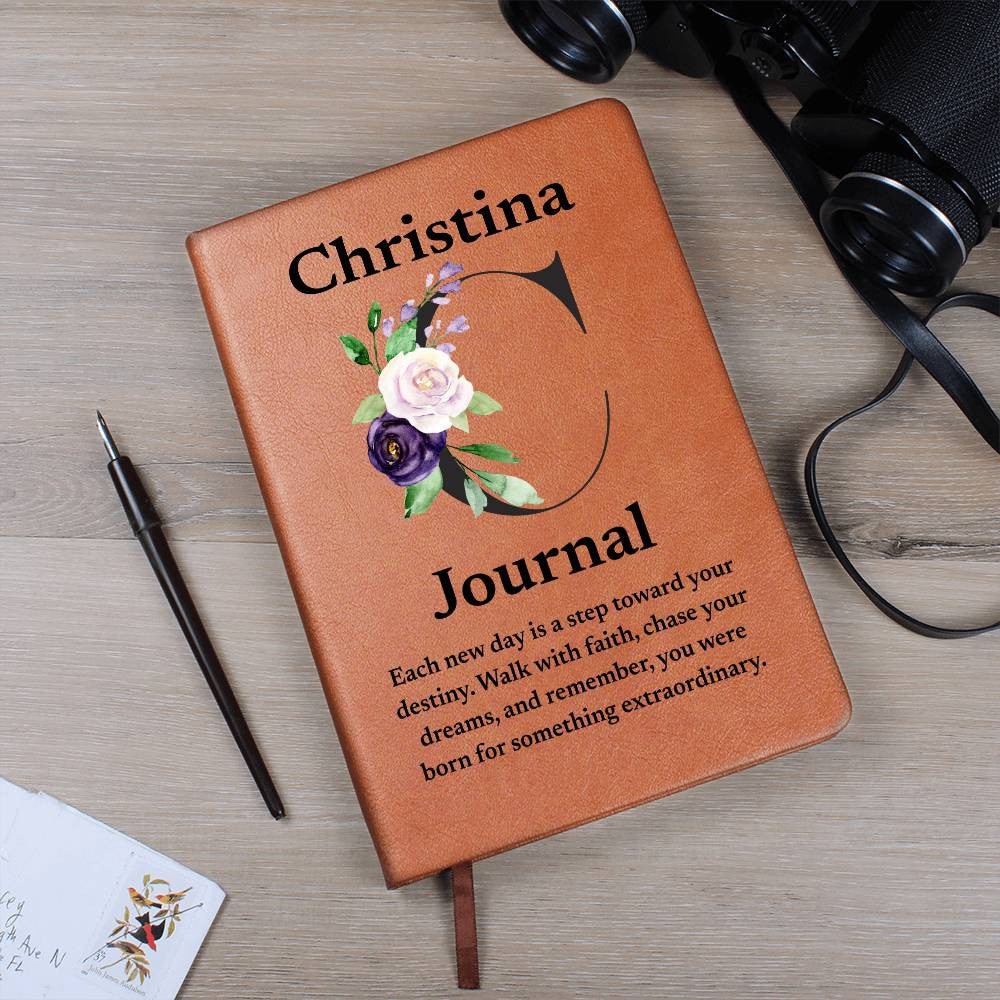 Personalized Diary Vegan Leather Journal (v2)