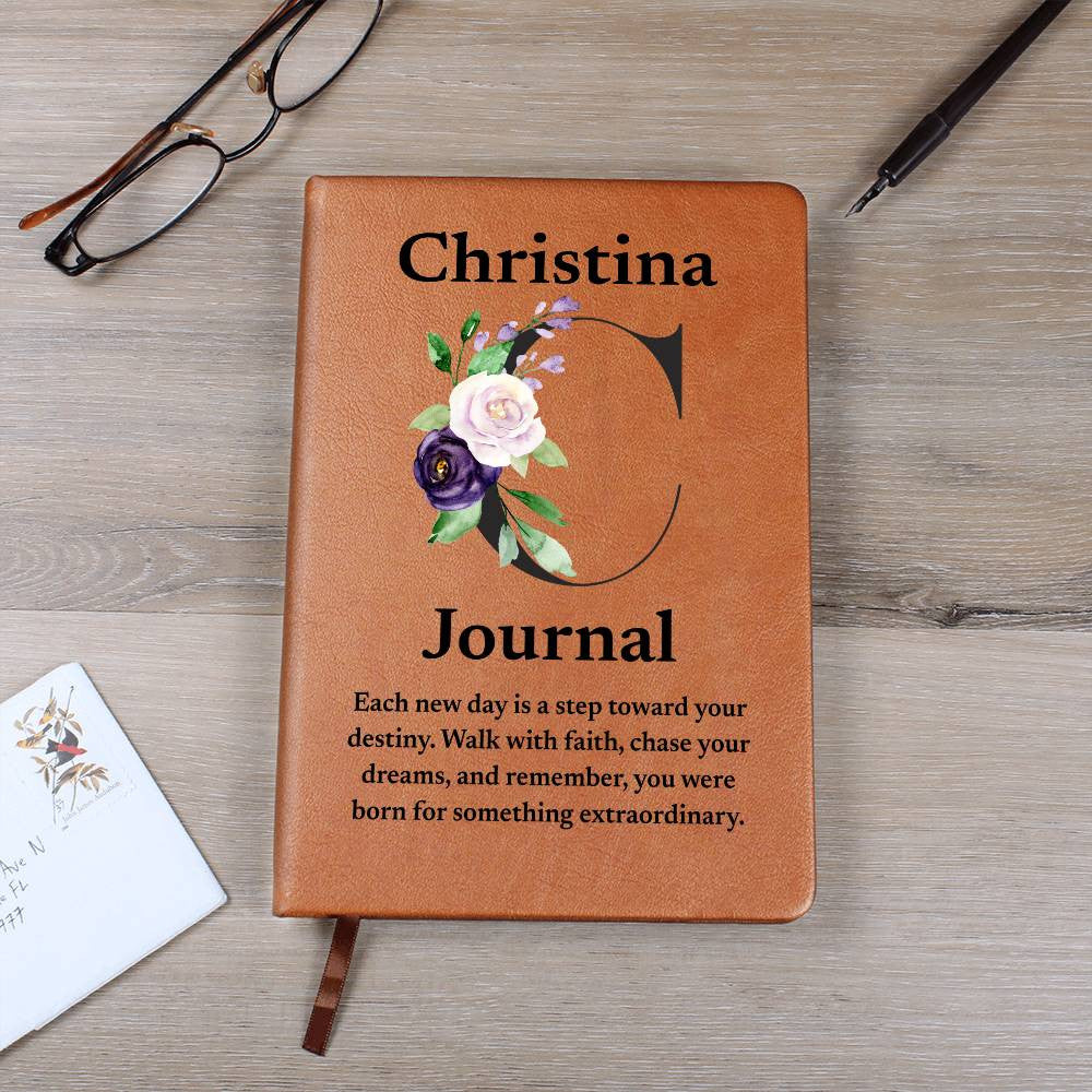 Personalized Diary Vegan Leather Journal (v2)