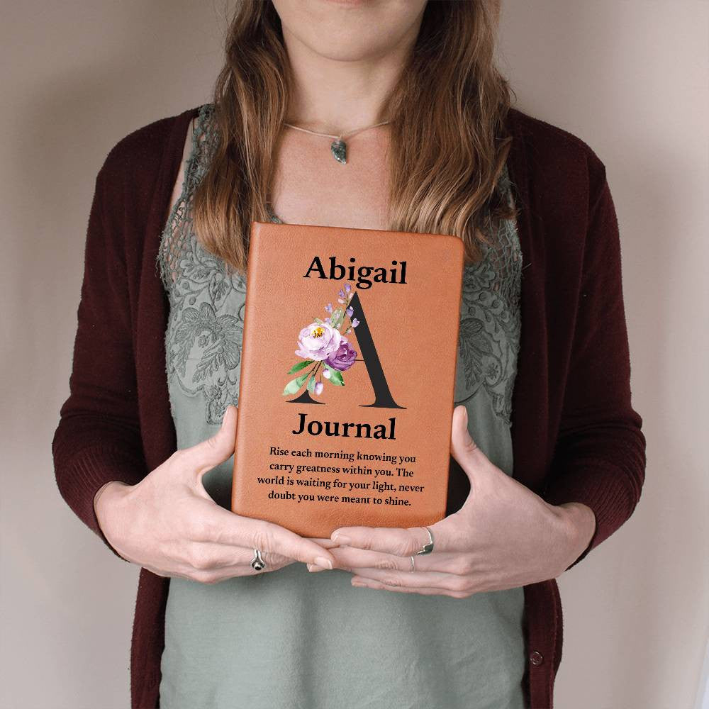 Personalized Diary Vegan Leather Journal (v1)