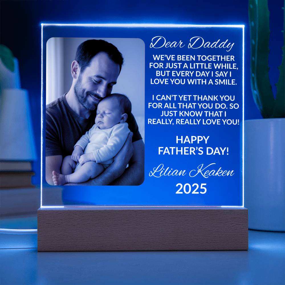 Father’s Day Gift – Custom Photo Acrylic Plaque