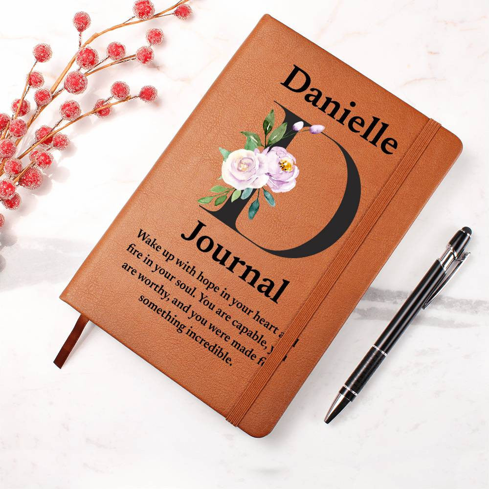 Personalized Diary Vegan Leather Journal (v3)