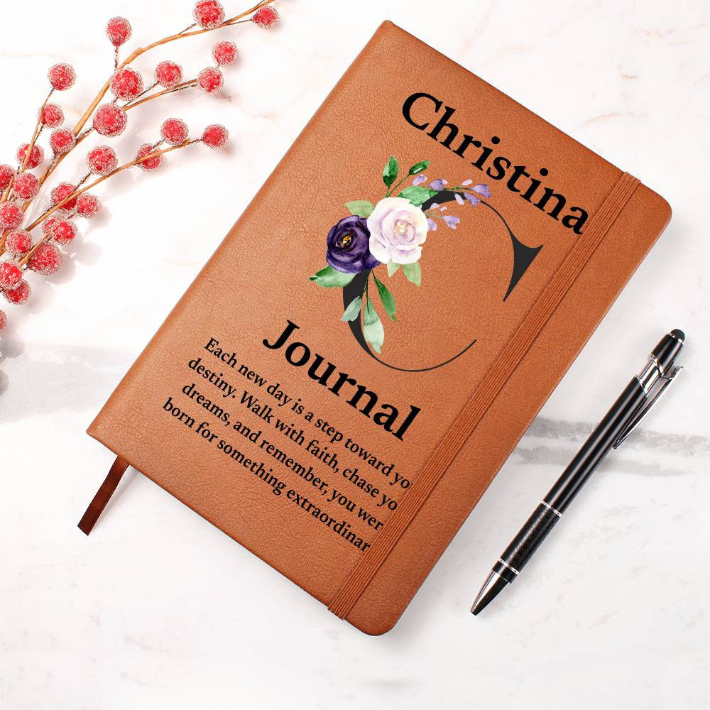 Personalized Diary Vegan Leather Journal (v2)