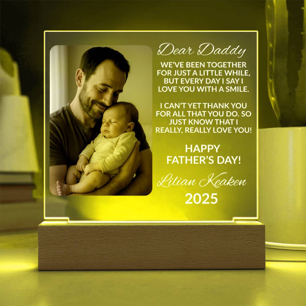Father’s Day Gift – Custom Photo Acrylic Plaque