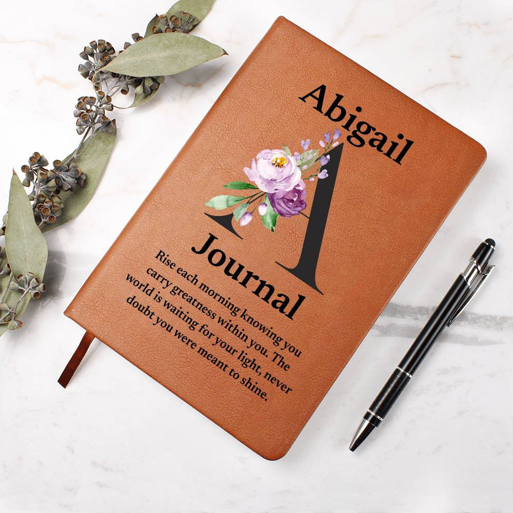 Personalized Diary Vegan Leather Journal (v1)