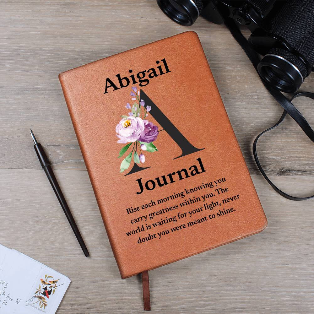 Personalized Diary Vegan Leather Journal (v1)