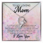 AS A LITTLE GIRL - MOM NECKLACE 14k White Gold Finish / Tow-Toned Box Jewelry Giftinum