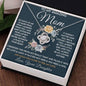 Amazing Mom - Learned From You Necklace 14K White Gold Finish / Standard Box Jewelry Giftinum