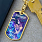 Aquarius Keychain Dog Tag with Swivel Keychain (Gold) / No Jewelry Giftinum