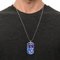 Aquarius Zodiac Dog Tag Necklace Military Chain (Silver) / No Jewelry Giftinum