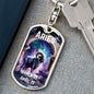 Aries Keychain Dog Tag with Swivel Keychain (Steel) / No Jewelry Giftinum