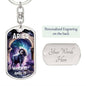Aries Keychain Dog Tag with Swivel Keychain (Steel) / Yes Jewelry Giftinum