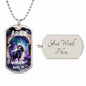 Aries Zodiac Dog Tag Necklace Military Chain (Silver) / Yes Jewelry Giftinum