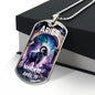Aries Zodiac Dog Tag Necklace Military Chain (Silver) / No Jewelry Giftinum