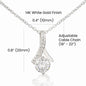 Aries alluring beauty 14K White Gold Finish / Standard Box Jewelry Giftinum