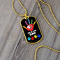Autism Dad Dog Tag Necklace Military Chain (Silver) / No Jewelry Giftinum