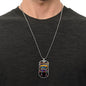 Autism is a Journey - Autism Dad Dog Tag Necklace Military Chain (Silver) / No Jewelry Giftinum