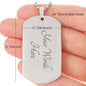 Autism is a journey - Autism Mom Dog Tag Necklace Military Chain (Silver) / No Jewelry Giftinum