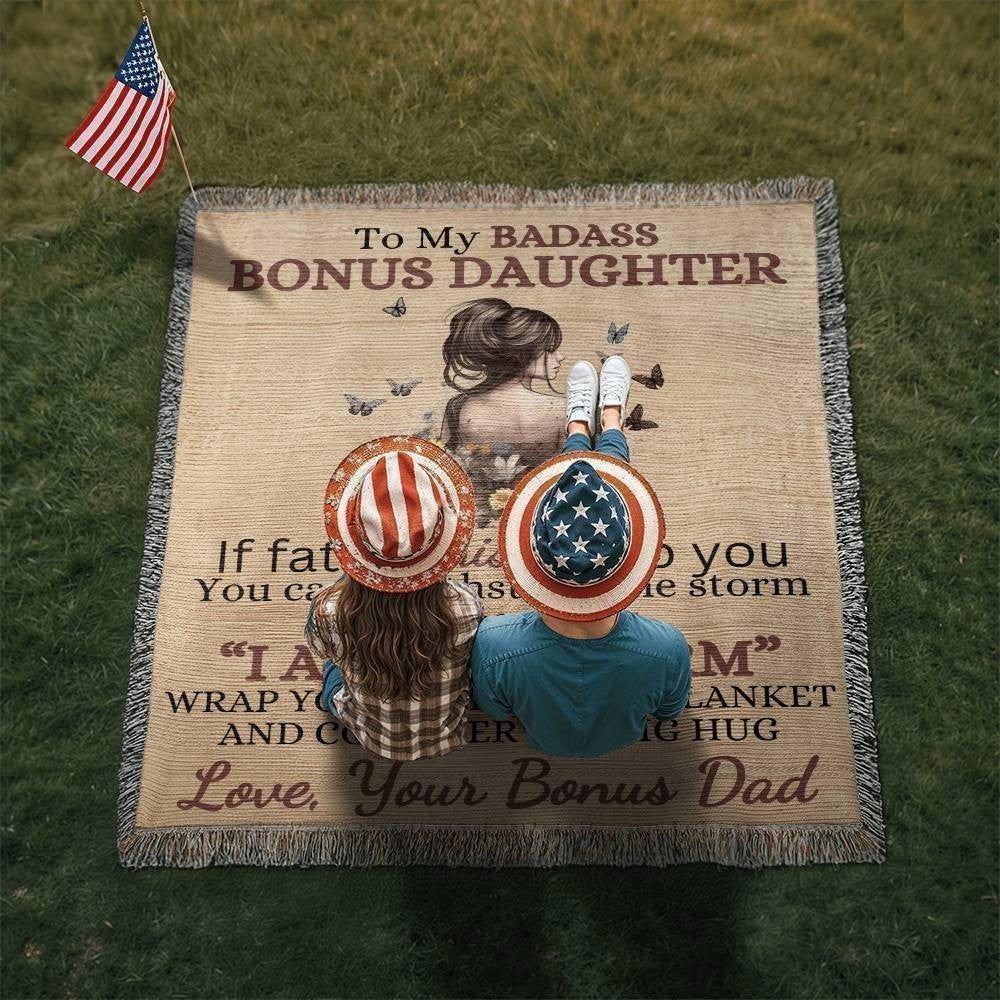 Badass Bonus Daughter Blanket (1) - Giftinum