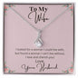 Beautiful Alluring Beauty Necklace for your Wife 14K White Gold Finish / Luxury Box / Luxury Box Jewelry Giftinum