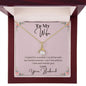 Beautiful Alluring Beauty Necklace for your Wife 14K White Gold Finish / Luxury Box / Luxury Box Jewelry Giftinum