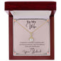 Beautiful Alluring Beauty Necklace for your Wife 14K White Gold Finish / Luxury Box / Luxury Box Jewelry Giftinum