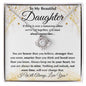 Beautiful Daughter - Braver Than You Believe Necklace Two-Toned Box / 14K White Gold Finish Jewelry Giftinum