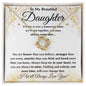 Beautiful Daughter - Braver Than You Believe Necklace Two-Toned Box / 18K Yellow Gold Finish Jewelry Giftinum