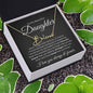Beautiful Daughter Custom Signature Necklace - Never forget Gold Finish Over Stainless Steel / Standard Box Jewelry Giftinum