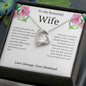 Beautiful Wife - I still remember the first time we met 14k White Gold Finish / Two-Toned Box Jewelry Giftinum
