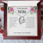 Beautiful Wife - I still remember the first time we met 14k White Gold Finish / Luxury Box w/LED Jewelry Giftinum