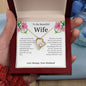 Beautiful Wife - I still remember the first time we met 14k White Gold Finish / Two-Toned Box Jewelry Giftinum