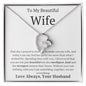 Beautiful Wife - That day I prayed for God 14k White Gold Finish / Two-Toned Box Jewelry Giftinum