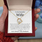 Beautiful Wife - That day I prayed for God 14k White Gold Finish / Two-Toned Box Jewelry Giftinum
