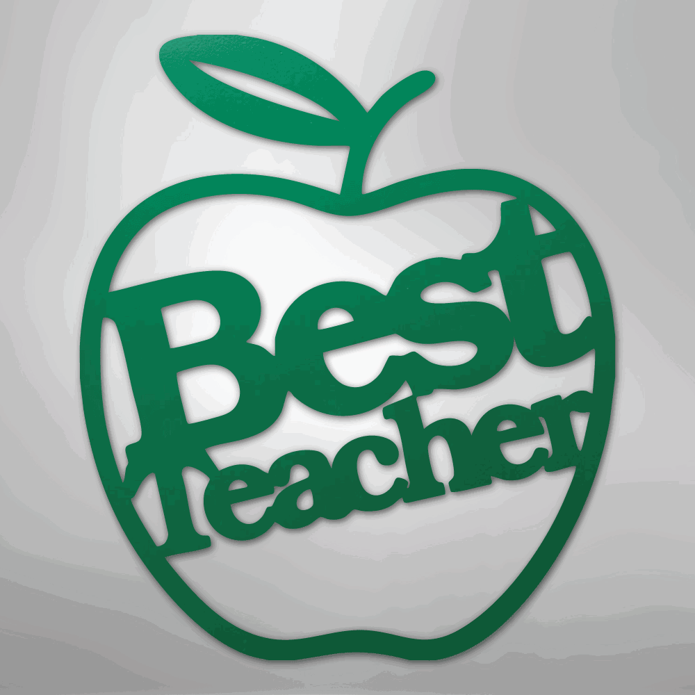Best Teacher - Steel Sign - Giftinum