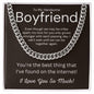 Boyfriend Cuban Link Chain Stainless Steel / Standard Box Jewelry Giftinum