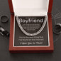 Boyfriend Cuban Link Chain Stainless Steel / Standard Box Jewelry Giftinum