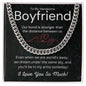Boyfriend Cuban Link Chain Stainless Steel / Standard Box Jewelry Giftinum