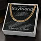 Boyfriend Cuban Link Chain Stainless Steel / Standard Box Jewelry Giftinum