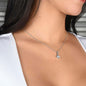 Cancer Zodiac Birthday Necklace 14K White Gold Finish / Standard Box Jewelry Giftinum