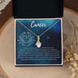Cancer Zodiac Birthday Necklace 14K White Gold Finish / Standard Box Jewelry Giftinum