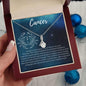 Cancer Zodiac Birthday Necklace 14K White Gold Finish / Standard Box Jewelry Giftinum