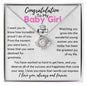 Congrats to Baby girl - How proud I am 14K White Gold Finish / Two-Toned Box Jewelry Giftinum