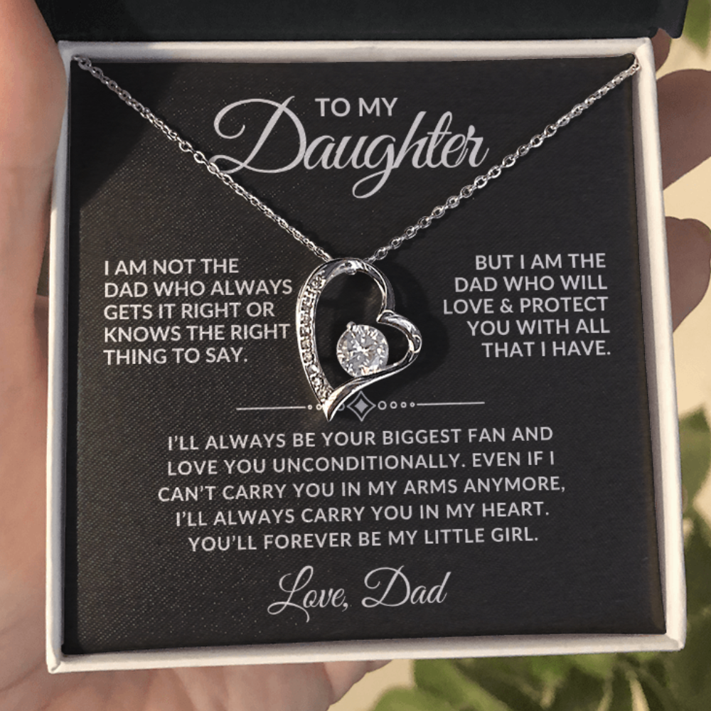 Forever My Little Girl - Daughter Necklace Gift Set