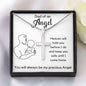 Dad of an Angel Cross Necklace Two Tone Box Jewelry Giftinum