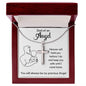 Dad of an Angel Cross Necklace Two Tone Box Jewelry Giftinum