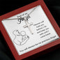 Dad of an Angel Cross Necklace Two Tone Box Jewelry Giftinum